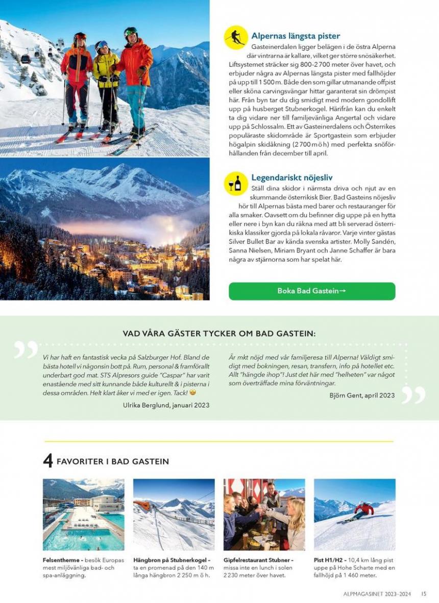 Alpmagasinet Vinter 2023 / 2024. Page 15