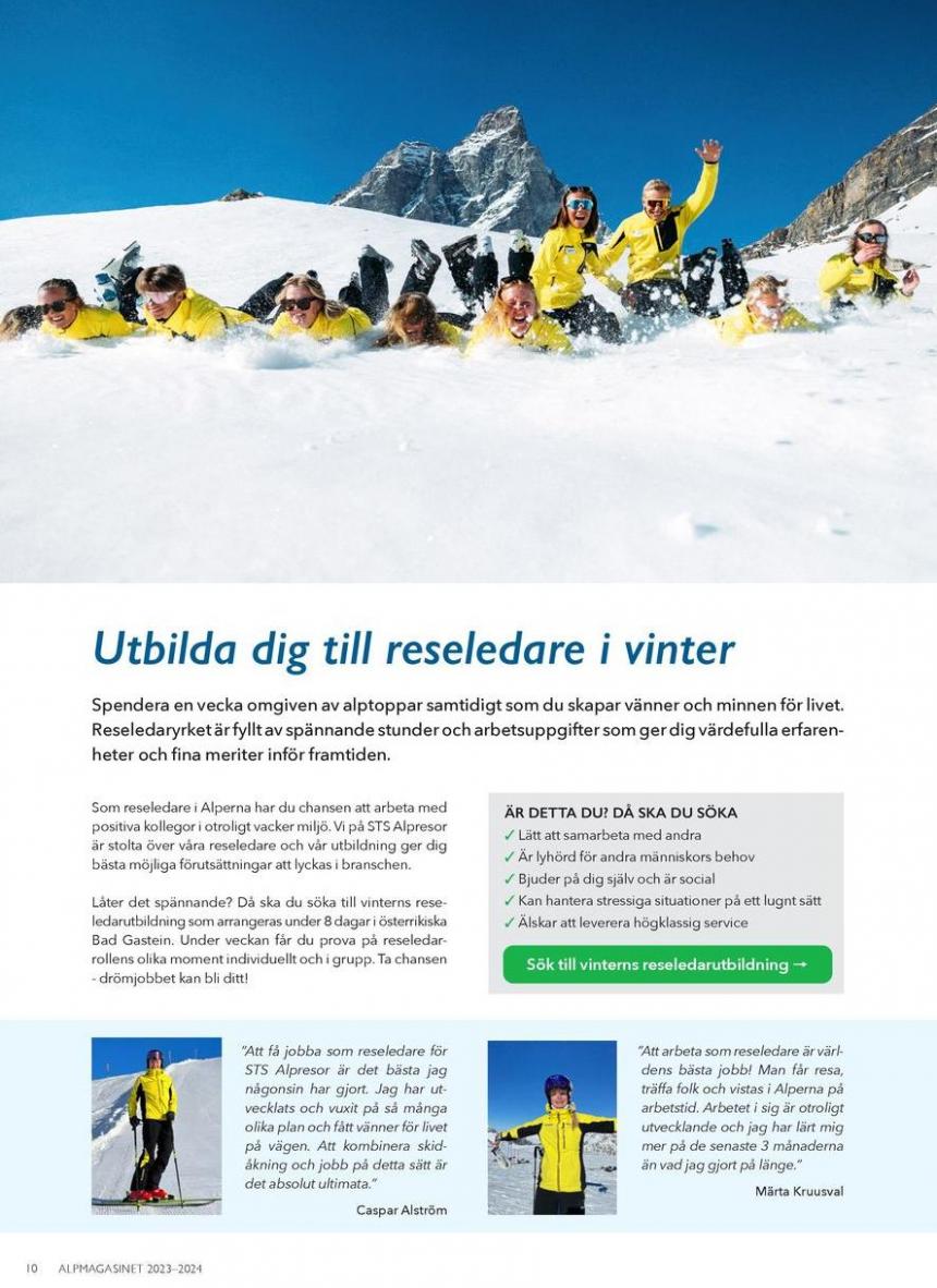Alpmagasinet Vinter 2023 / 2024. Page 10