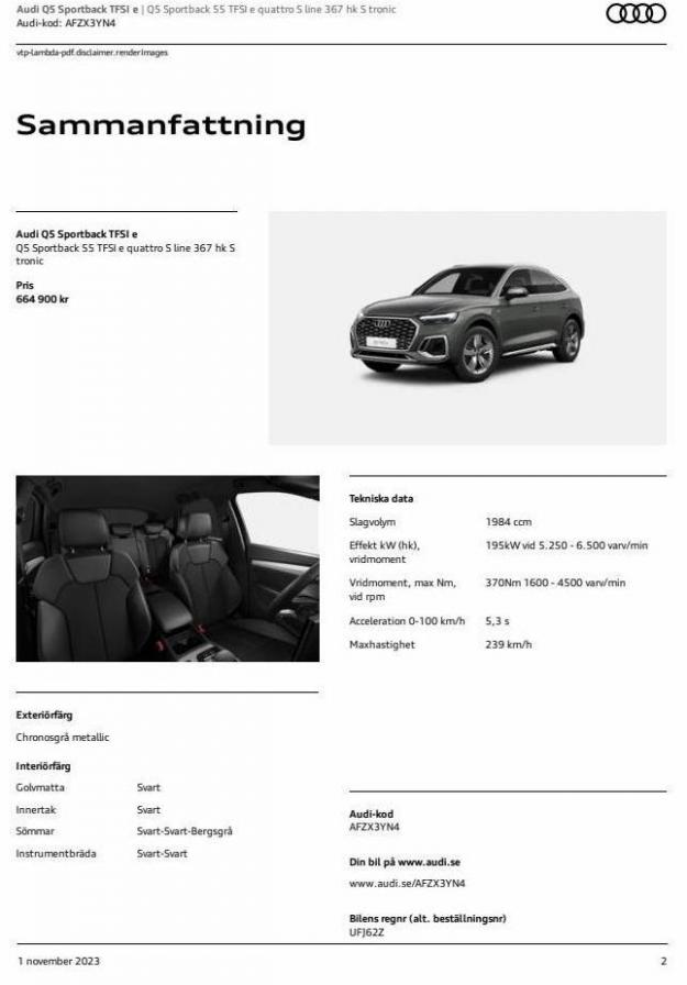 Audi Q5 Sportback TFSI e. Page 2