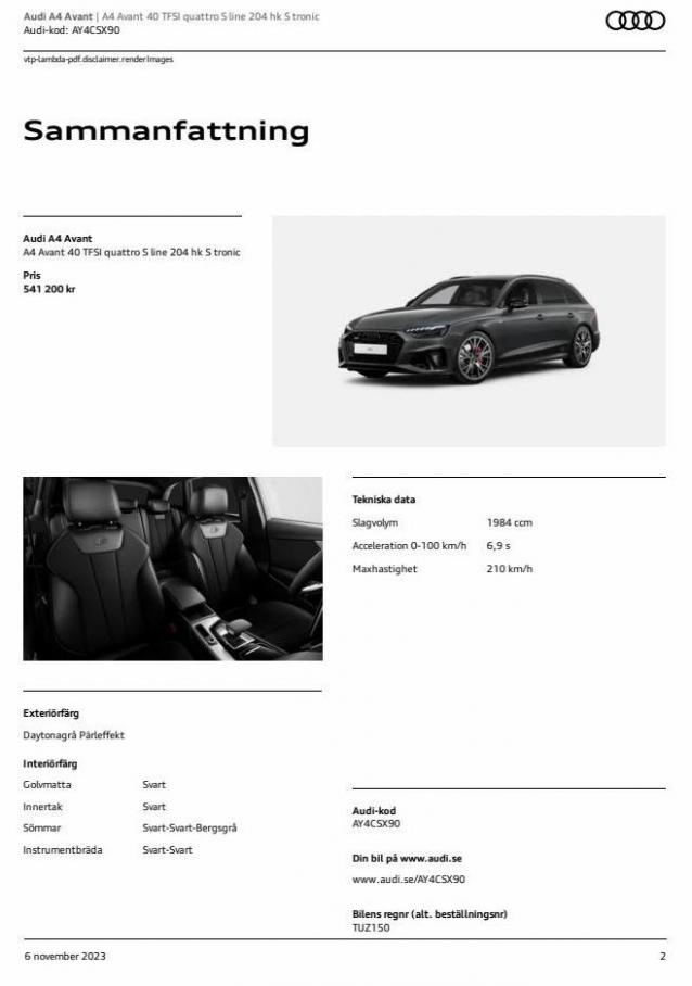 Audi A4 Avant. Page 2