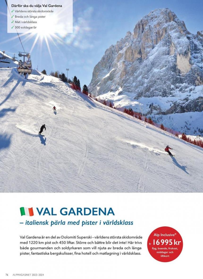 Alpmagasinet Vinter 2023 / 2024. Page 76