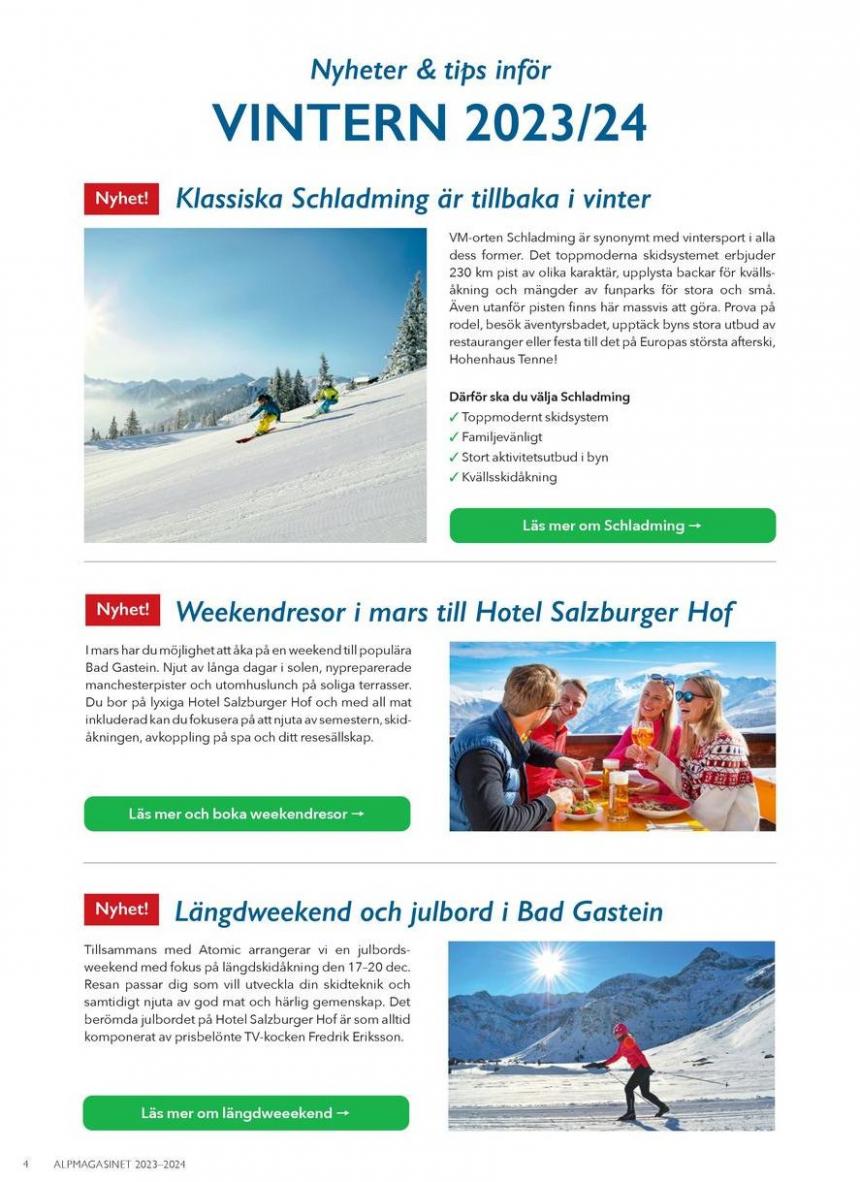 Alpmagasinet Vinter 2023 / 2024. Page 4