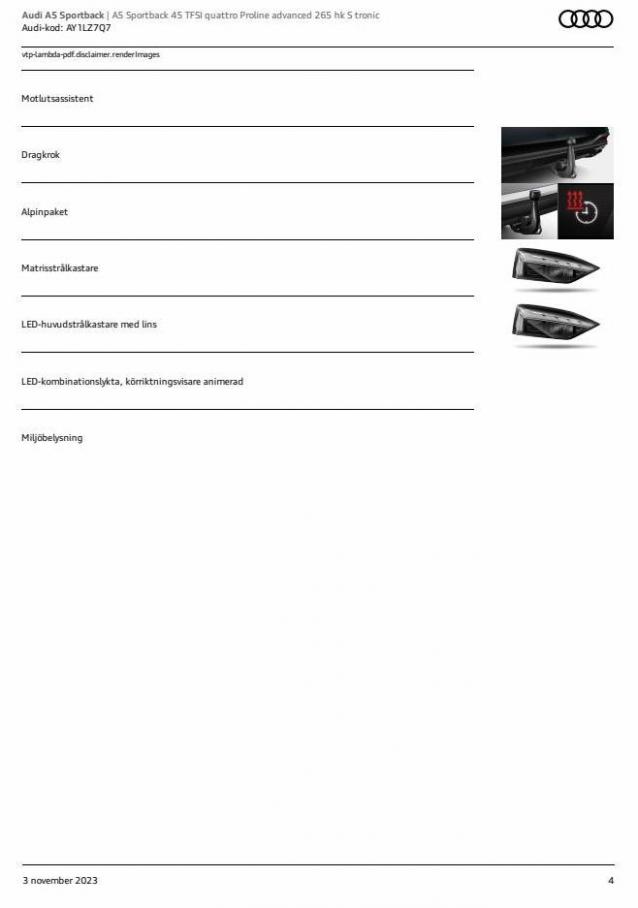 Audi A5 Sportback. Page 4