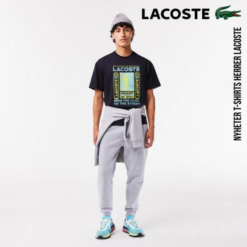 Nyheter T-Shirts Herrer Lacoste. Lacoste (2023-12-01-2023-12-01)