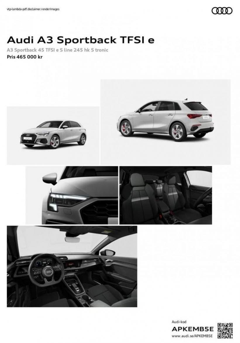 Audi A3 Sportback TFSI e. Audi (2024-11-08-2024-11-08)