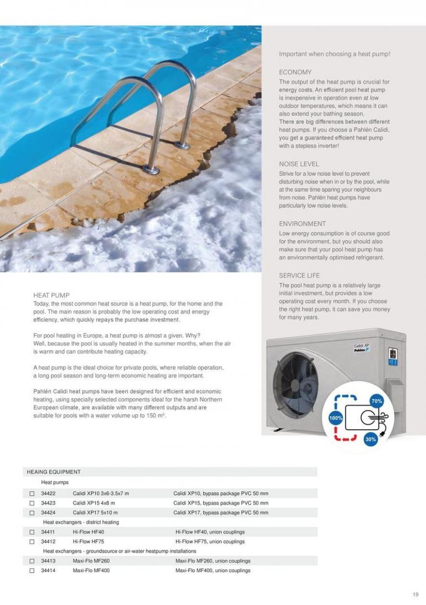 Pahlen Premium pool solutions. Page 19