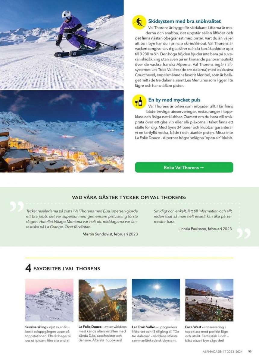 Alpmagasinet Vinter 2023 / 2024. Page 99