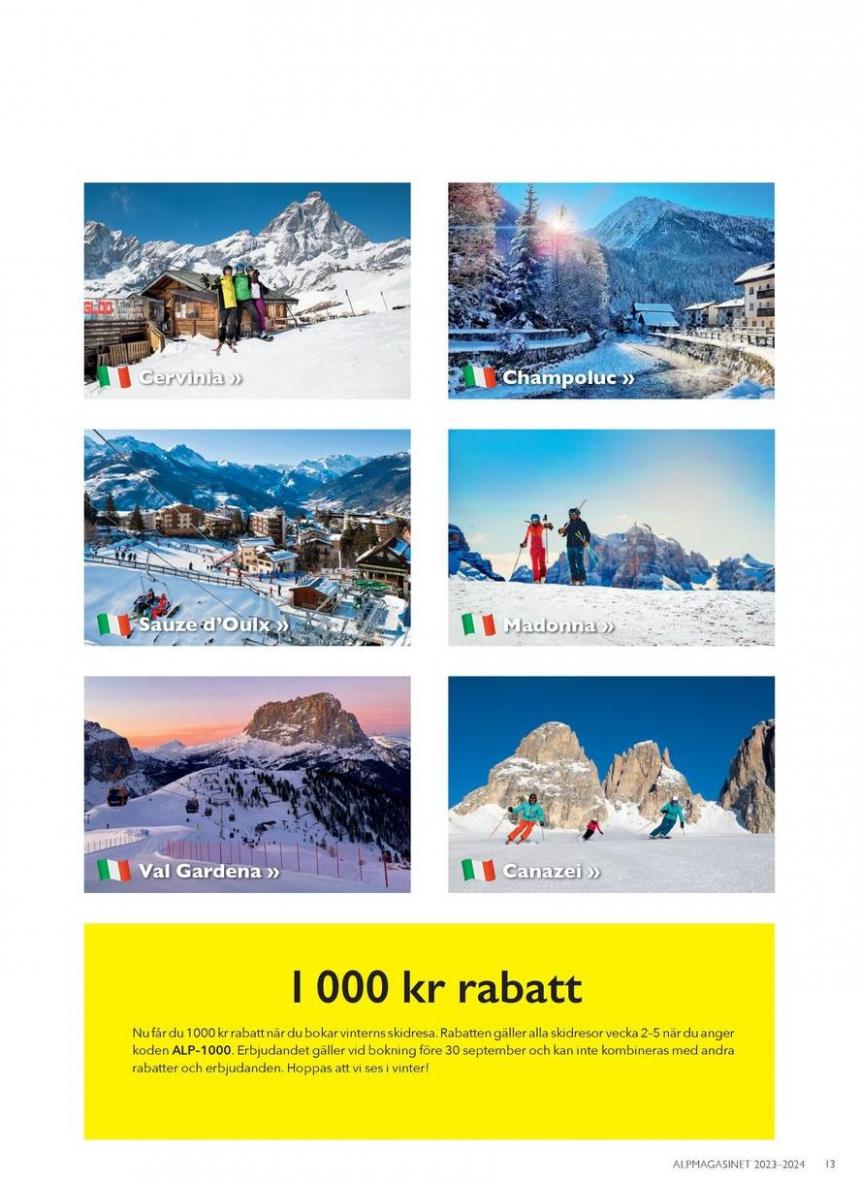 Alpmagasinet Vinter 2023 / 2024. Page 13