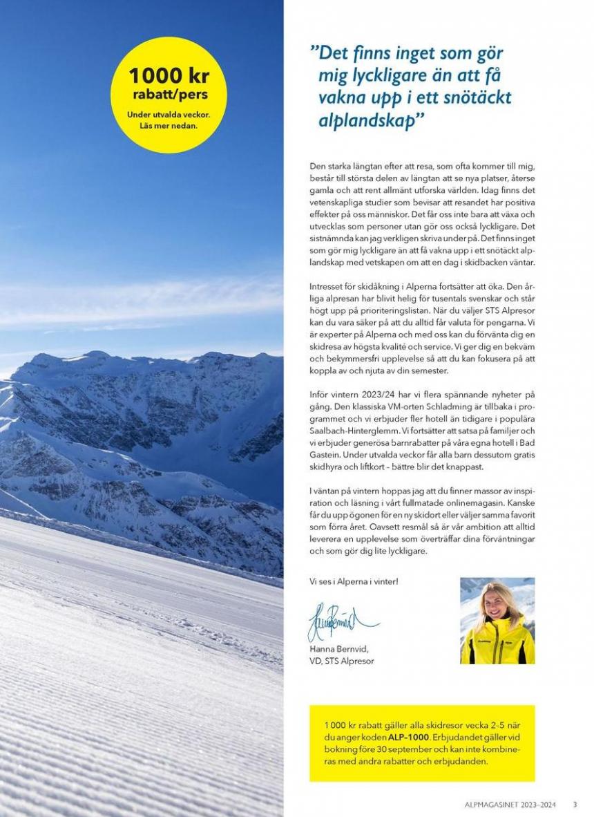 Alpmagasinet Vinter 2023 / 2024. Page 3