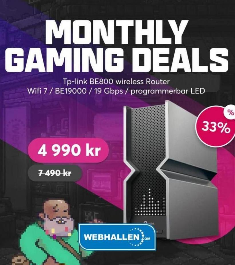 Monthly Gaming Deals. Webhallen (2023-11-29-2023-11-29)