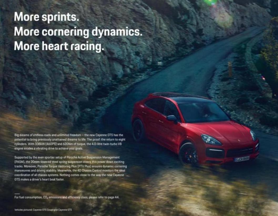 The new Cayenne GTS models. Page 18