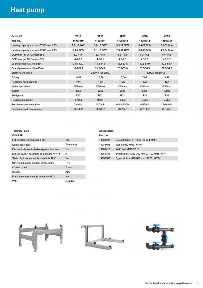 Pahlen Product Catalogue. Page 31
