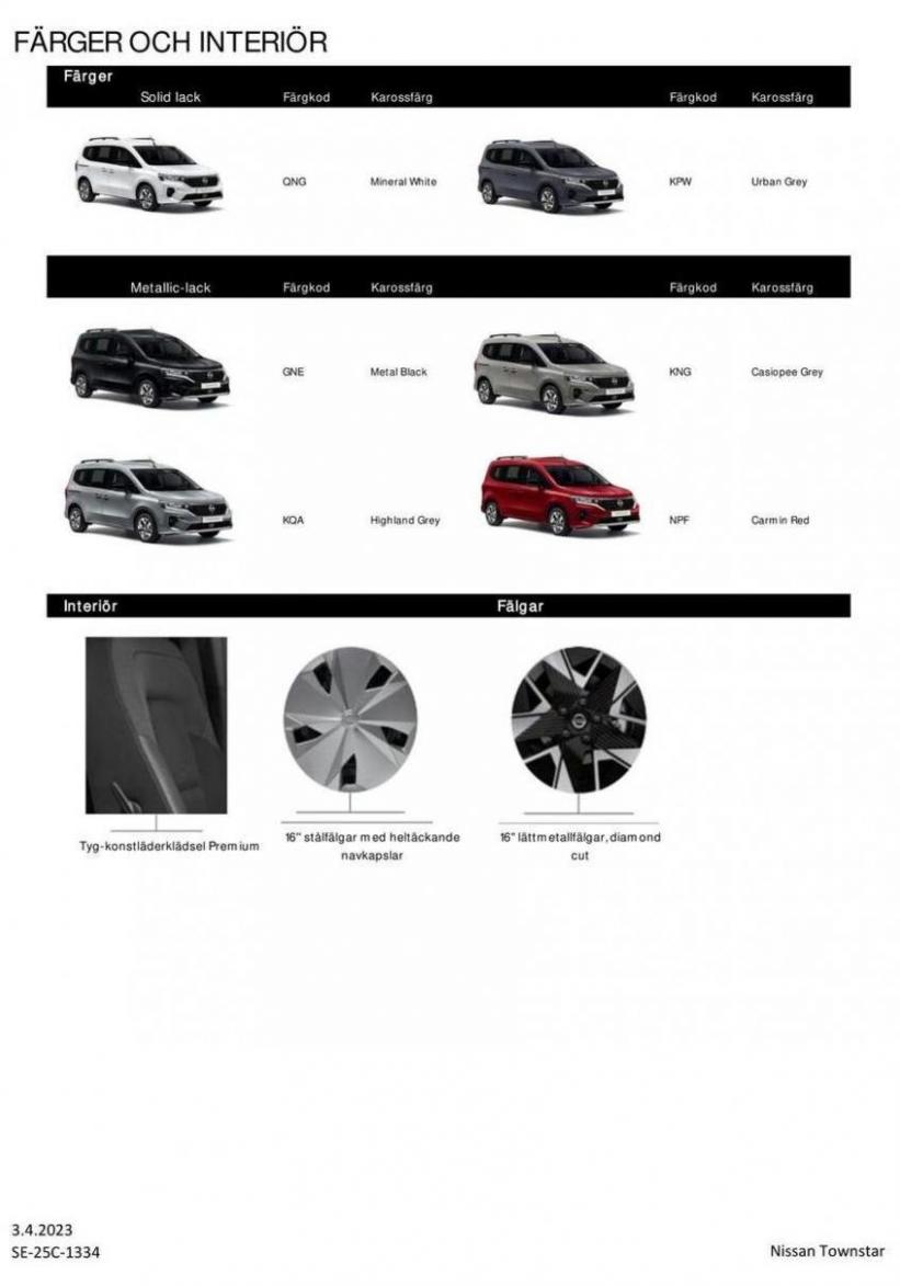 Nissan Townstar Combi. Page 7