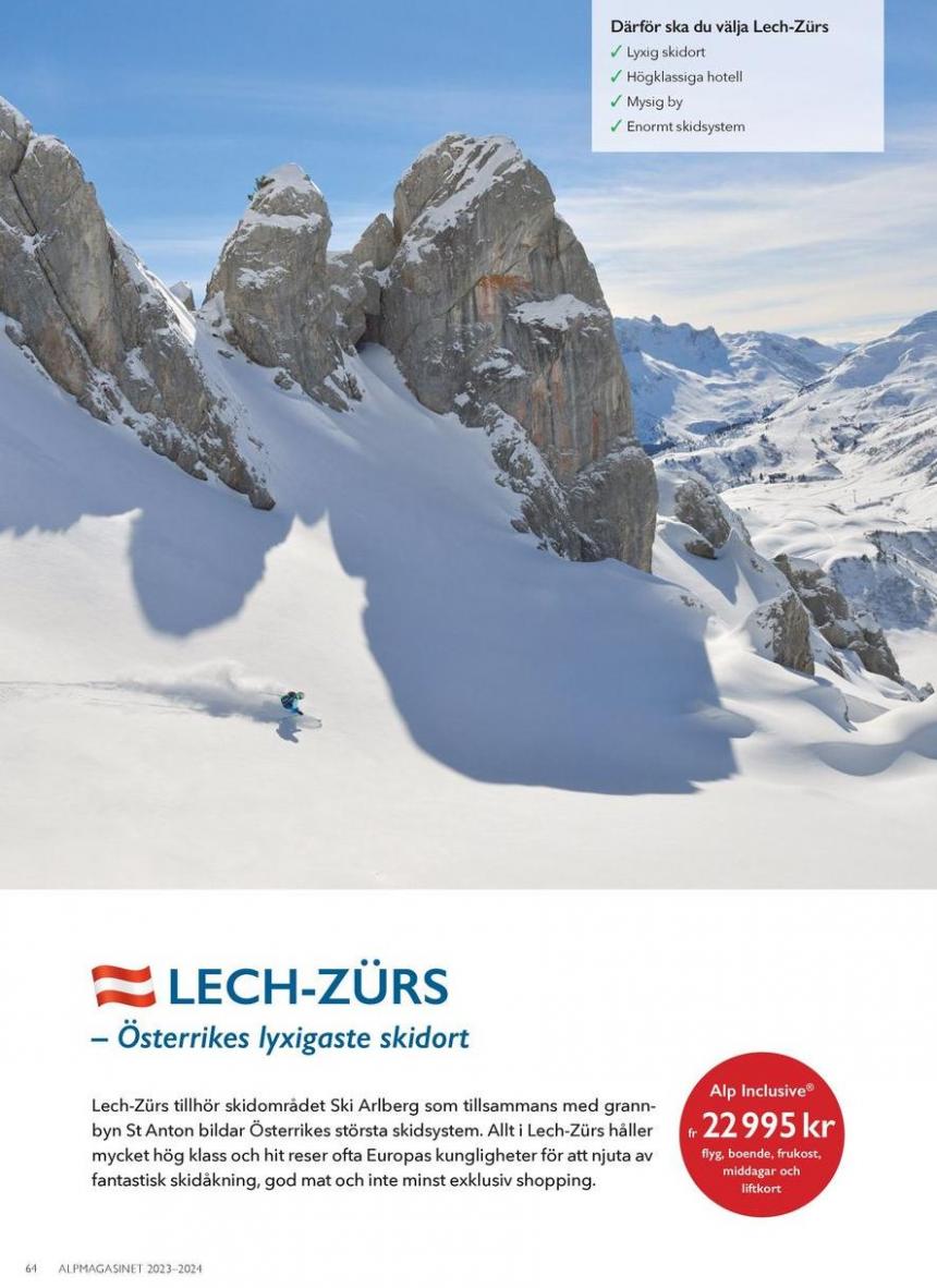Alpmagasinet Vinter 2023 / 2024. Page 64