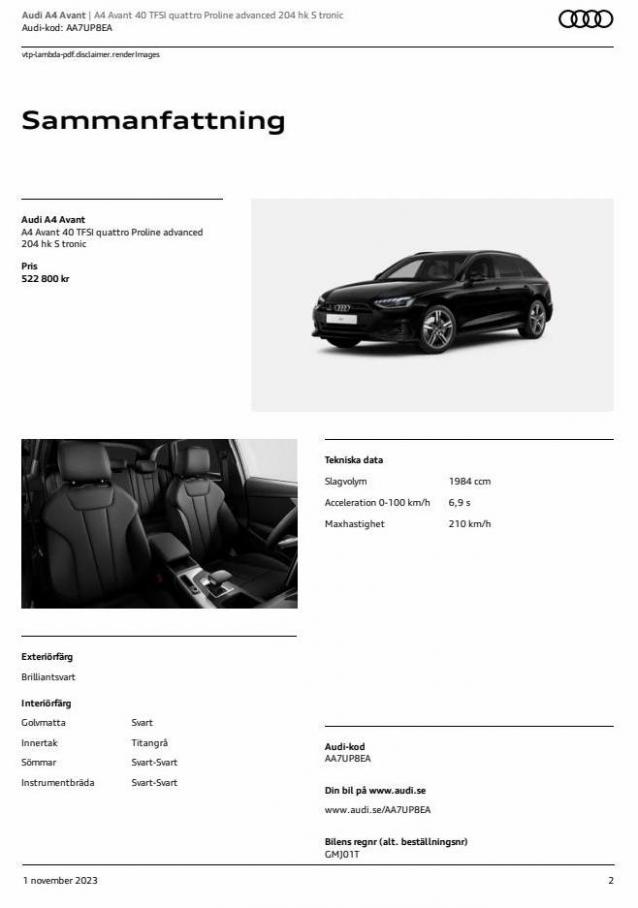 Audi A4 Avant. Page 2