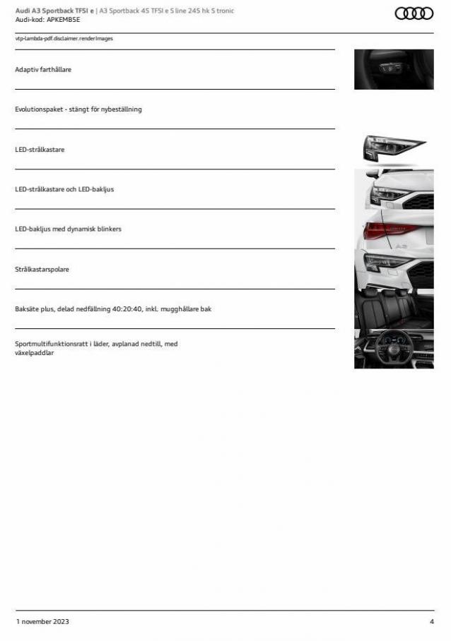 Audi A3 Sportback TFSI e. Page 4