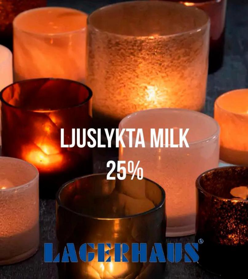 Ljuslykta Milk 25%. Lagerhaus (2023-11-12-2023-11-12)