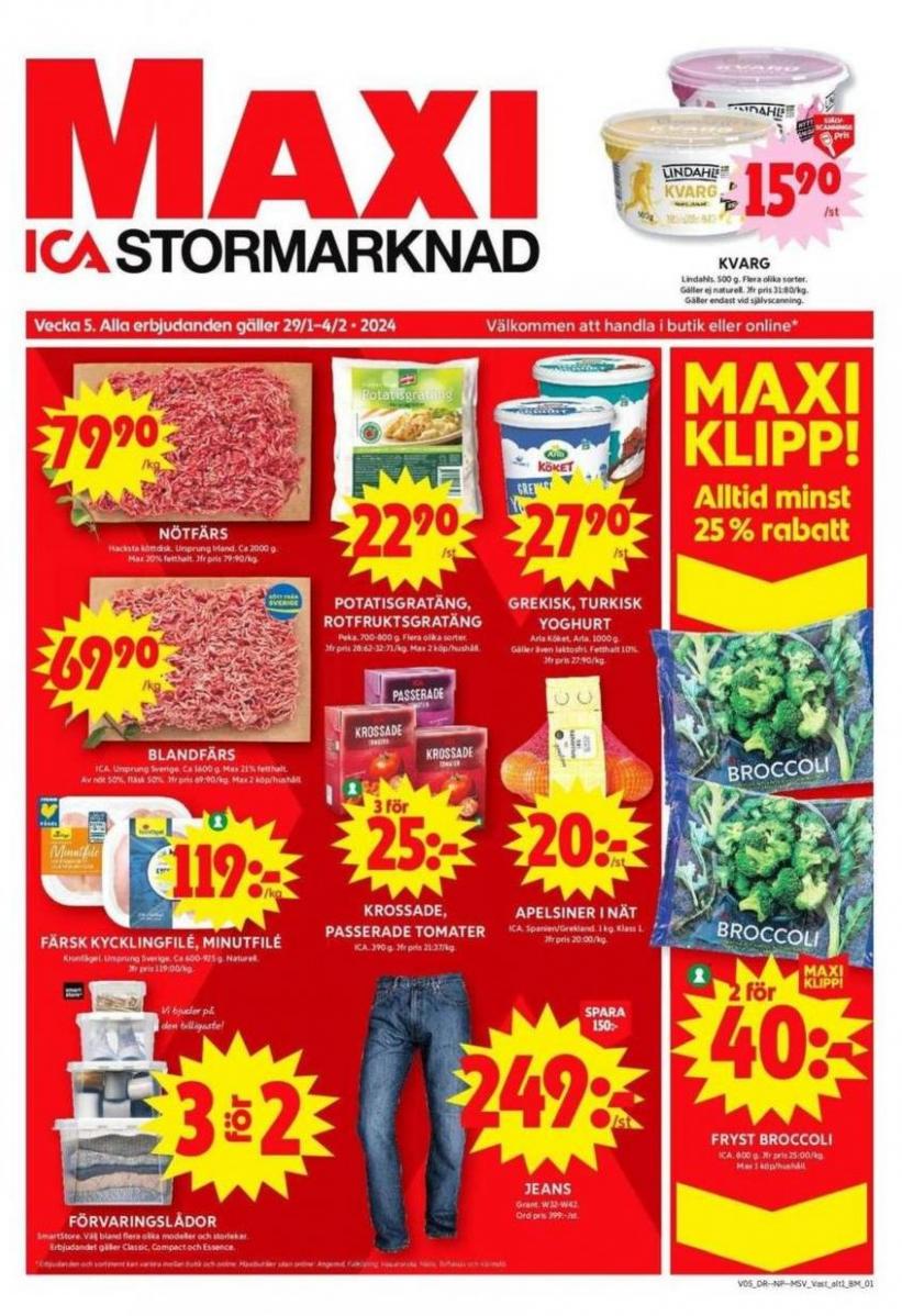 ICA Maxi Erbjudanden. ICA Maxi (2024-02-04-2024-02-04)