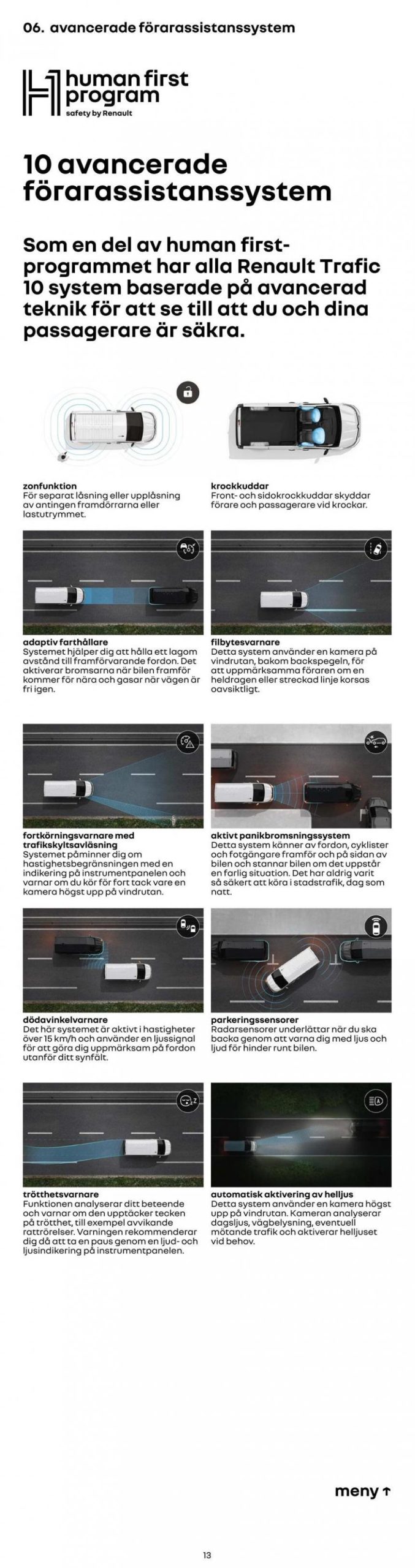 Renault trafic broschyr .. Page 13