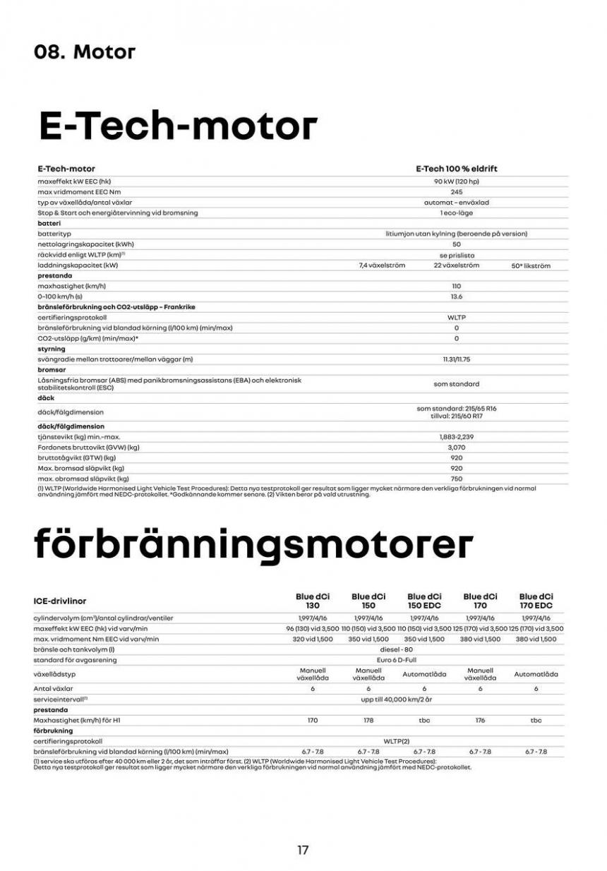 Renault trafic broschyr .. Page 17