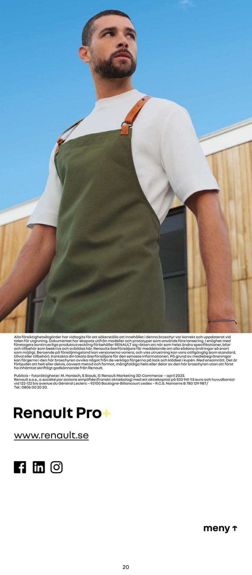 Renault trafic broschyr .. Page 20