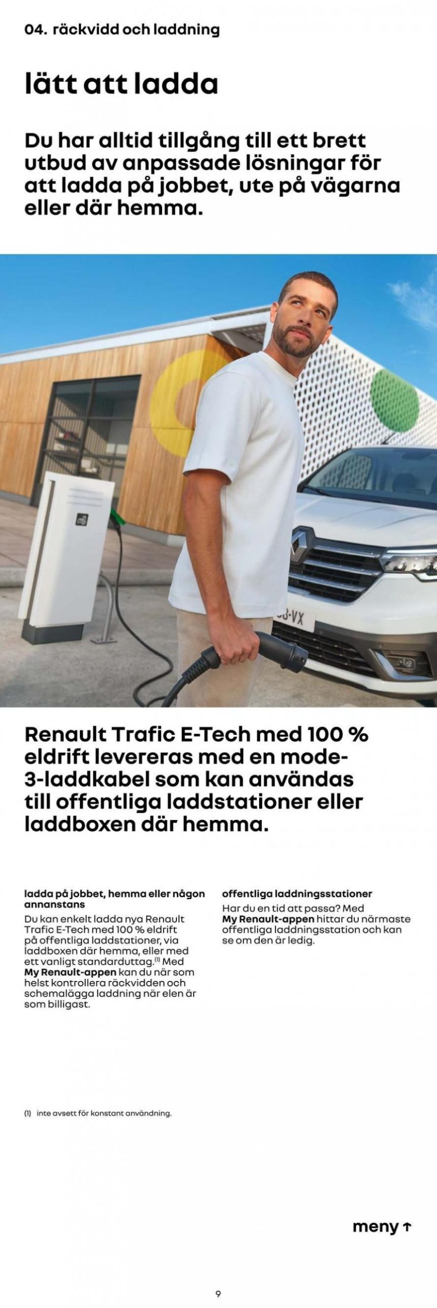 Renault trafic broschyr .. Page 9