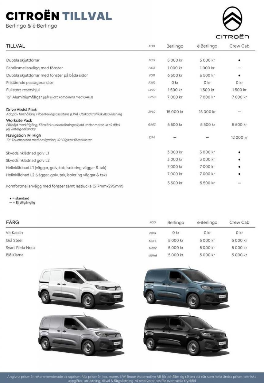 Citroën NYA BERLINGO & ë-BERLINGO TRANSPORTBIL. Page 3