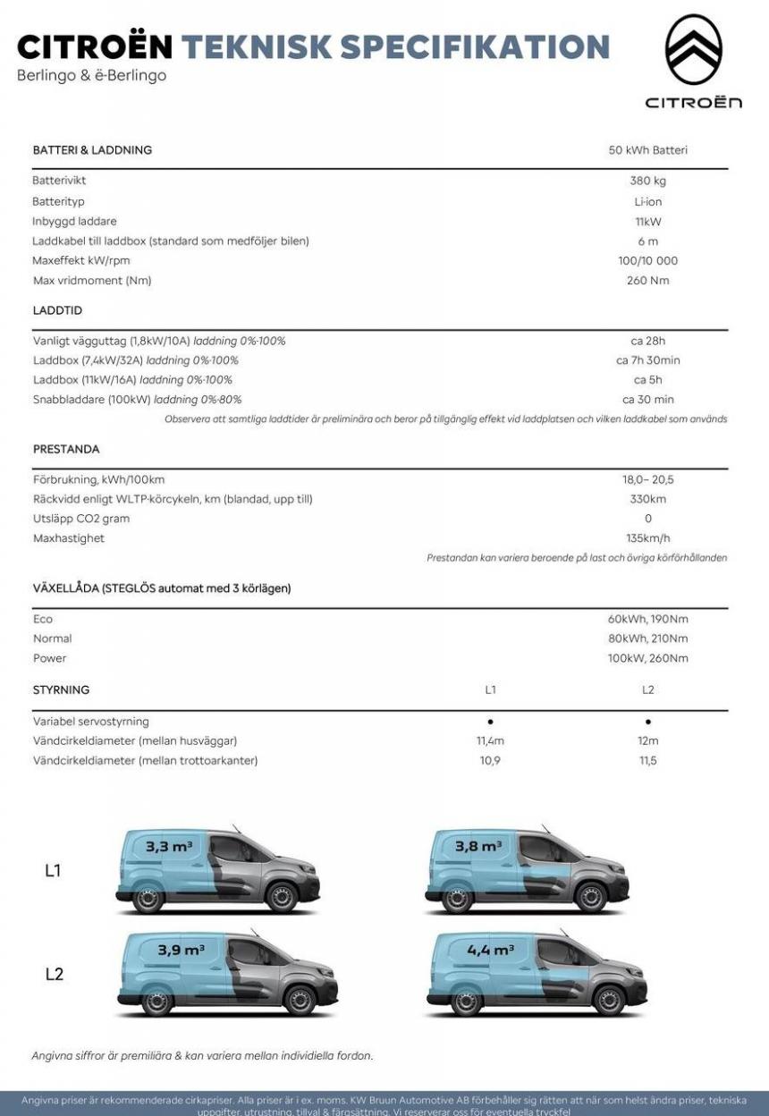 Citroën NYA BERLINGO & ë-BERLINGO TRANSPORTBIL. Page 10