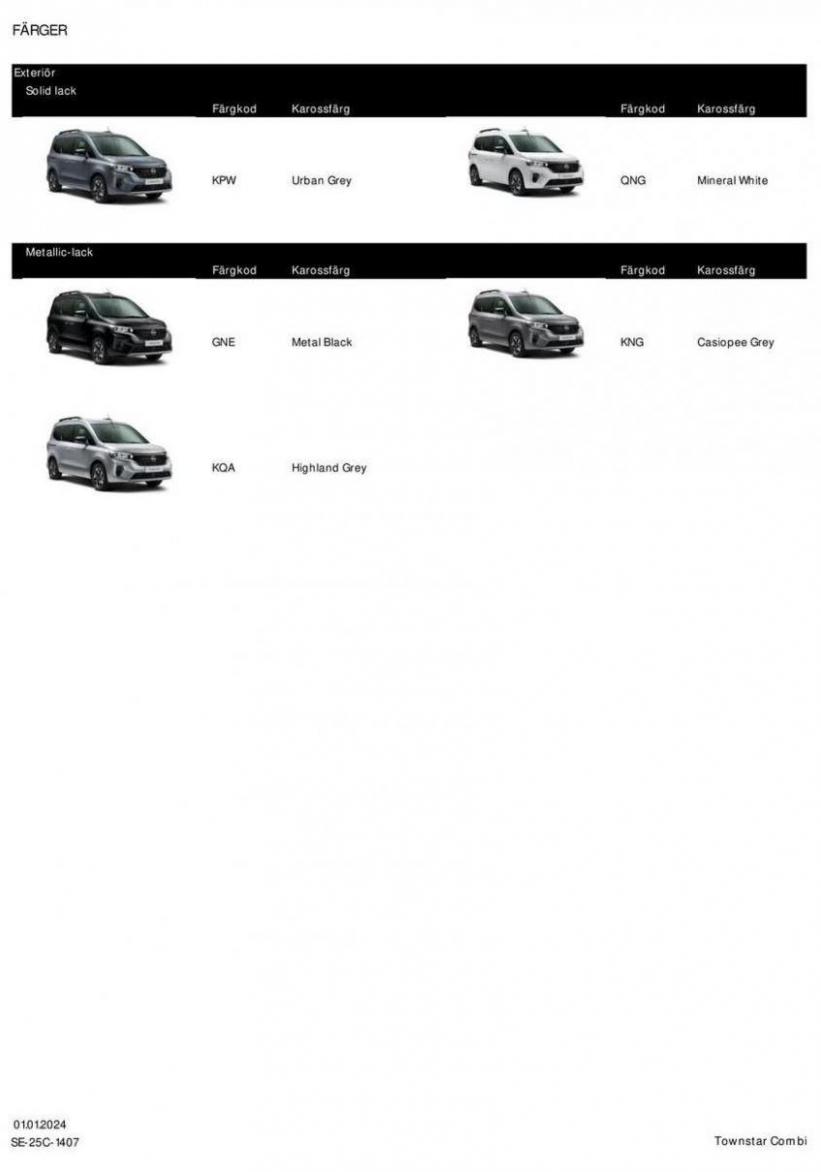 Nissan Townstar Combi. Page 7