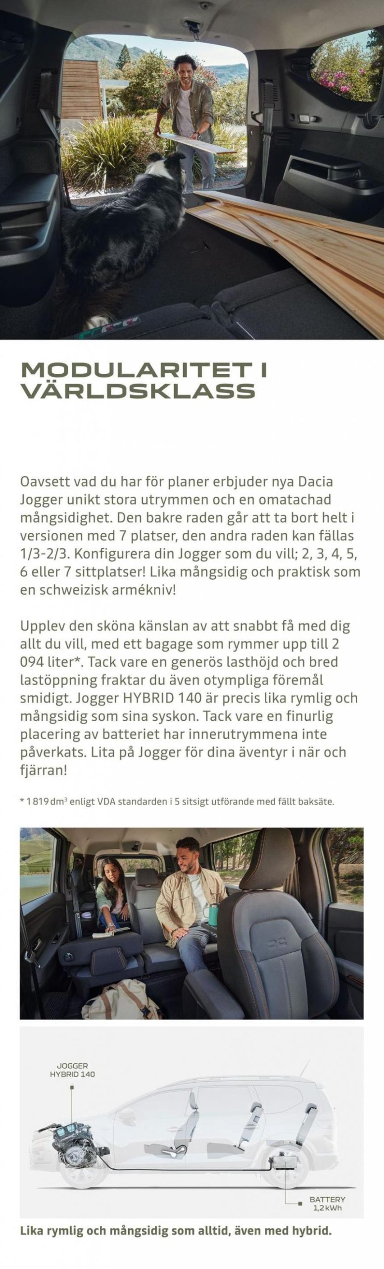 Dacia Jogger - Broschyr. Page 11