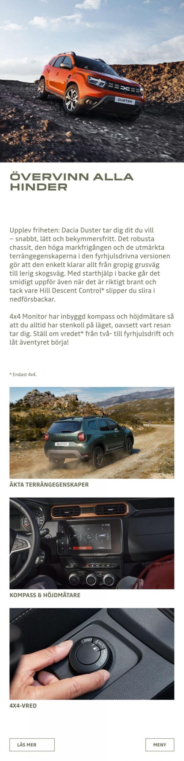 Dacia Duster - Broschyr. Page 6