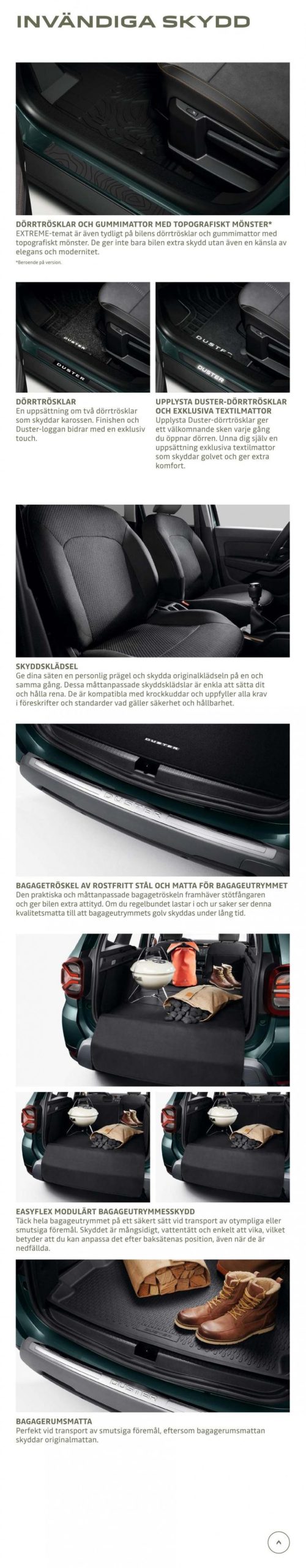 Dacia Duster - Tillbehörskatalog. Page 8