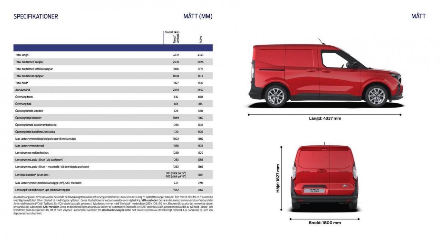 Ford Broschyr Nya Transit Courier. Page 7