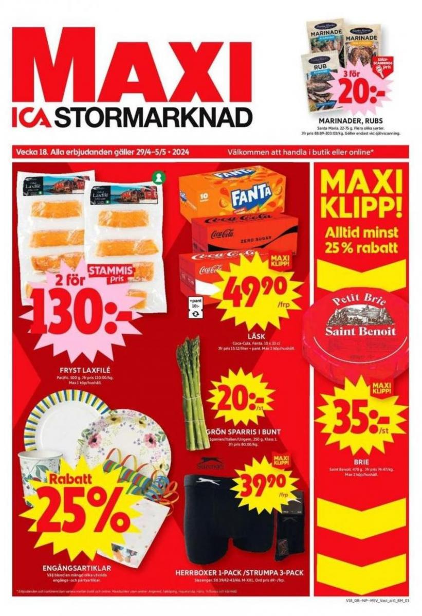 ICA Maxi Erbjudanden. ICA Maxi (2024-05-05-2024-05-05)
