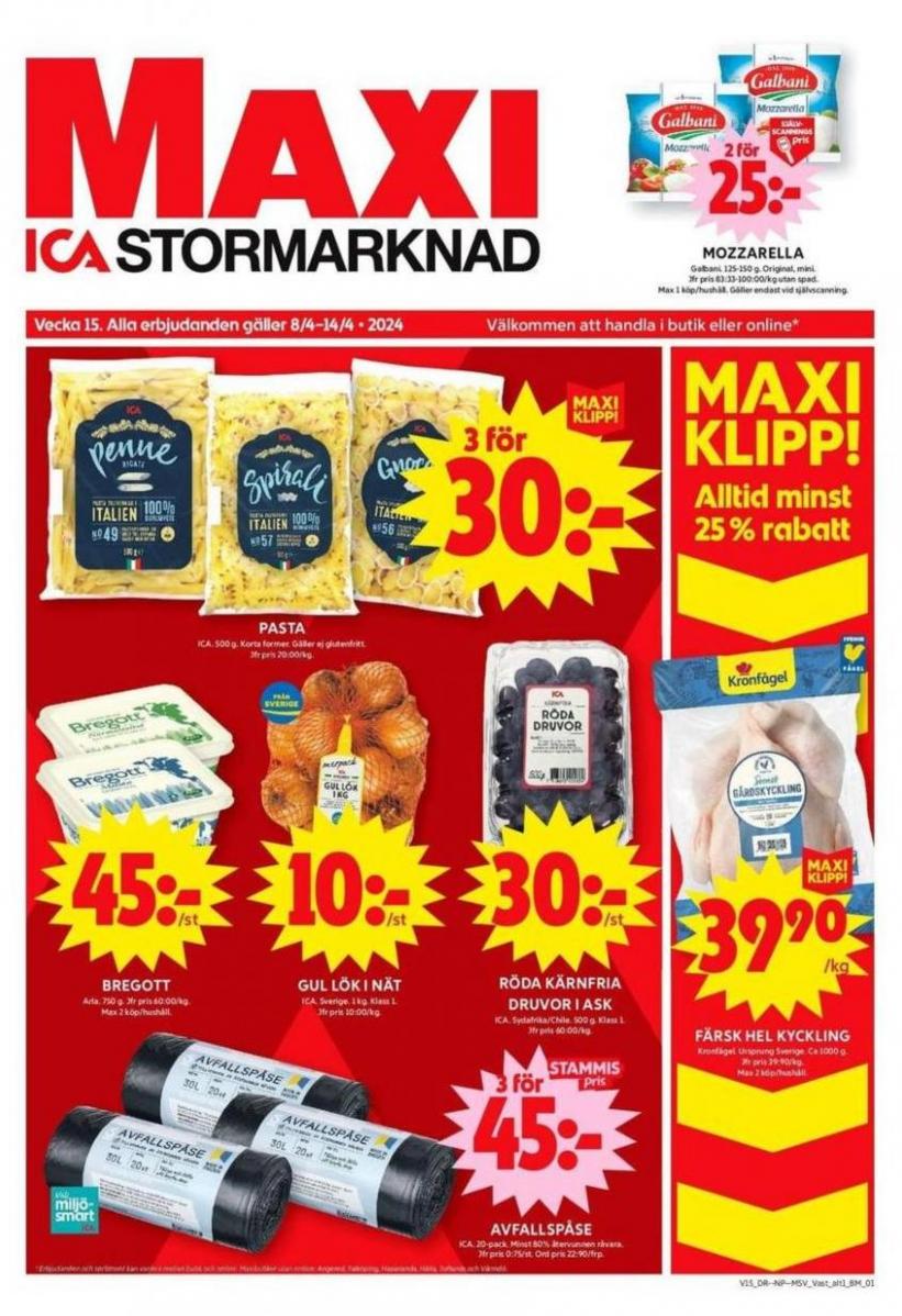 ICA Maxi Erbjudanden. ICA Maxi (2024-04-14-2024-04-14)