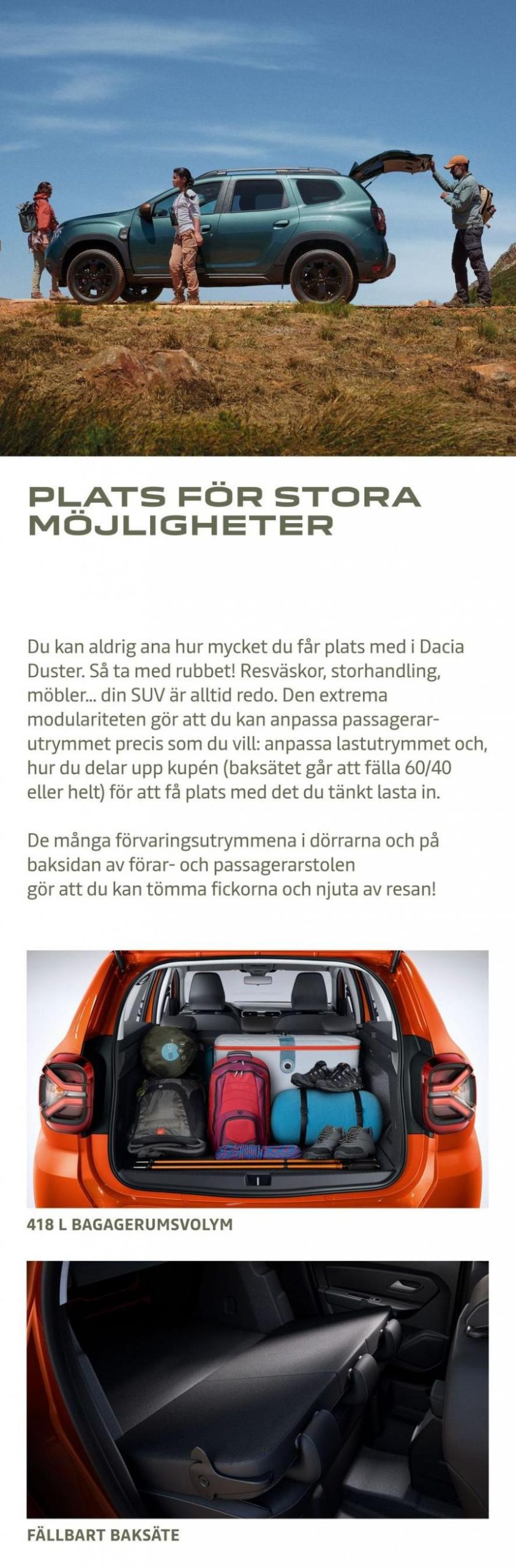 Dacia Duster - Broschyr. Page 9