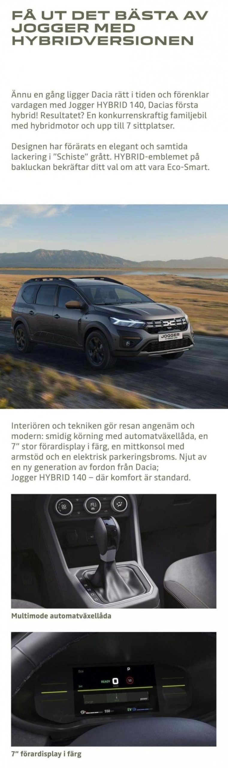 Dacia Jogger - Broschyr. Page 7