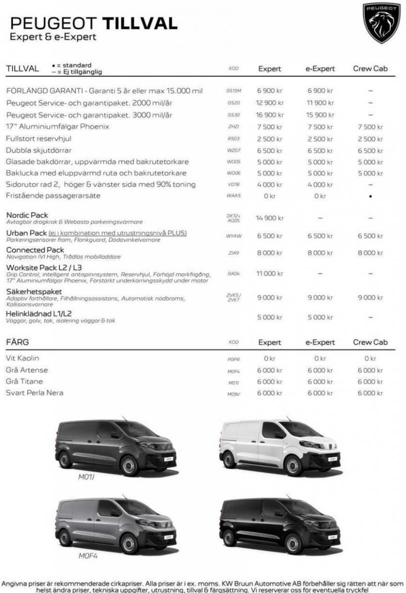 Peugeot E-Expert & Expert. Page 3