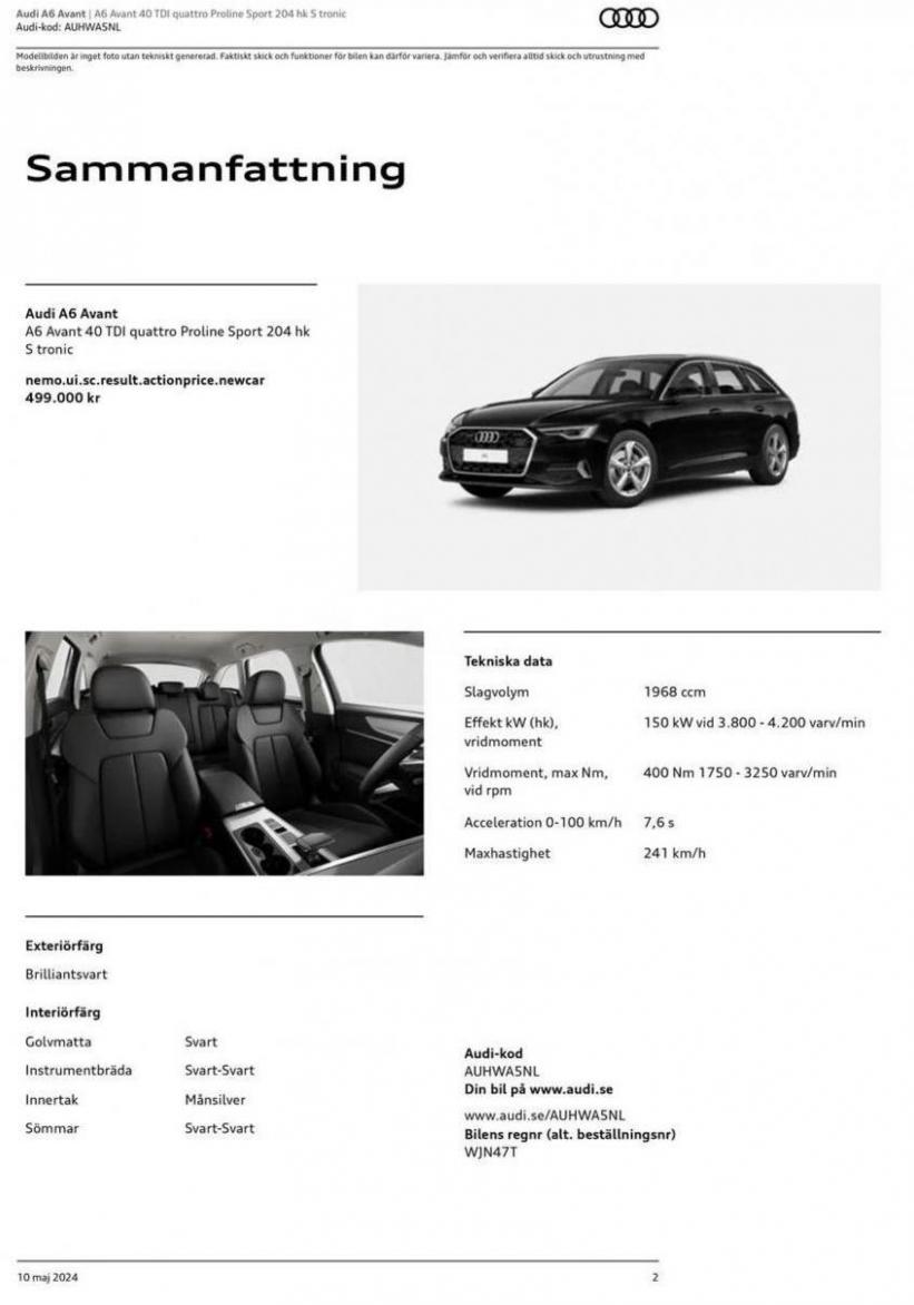 Audi A6 Avant. Page 2