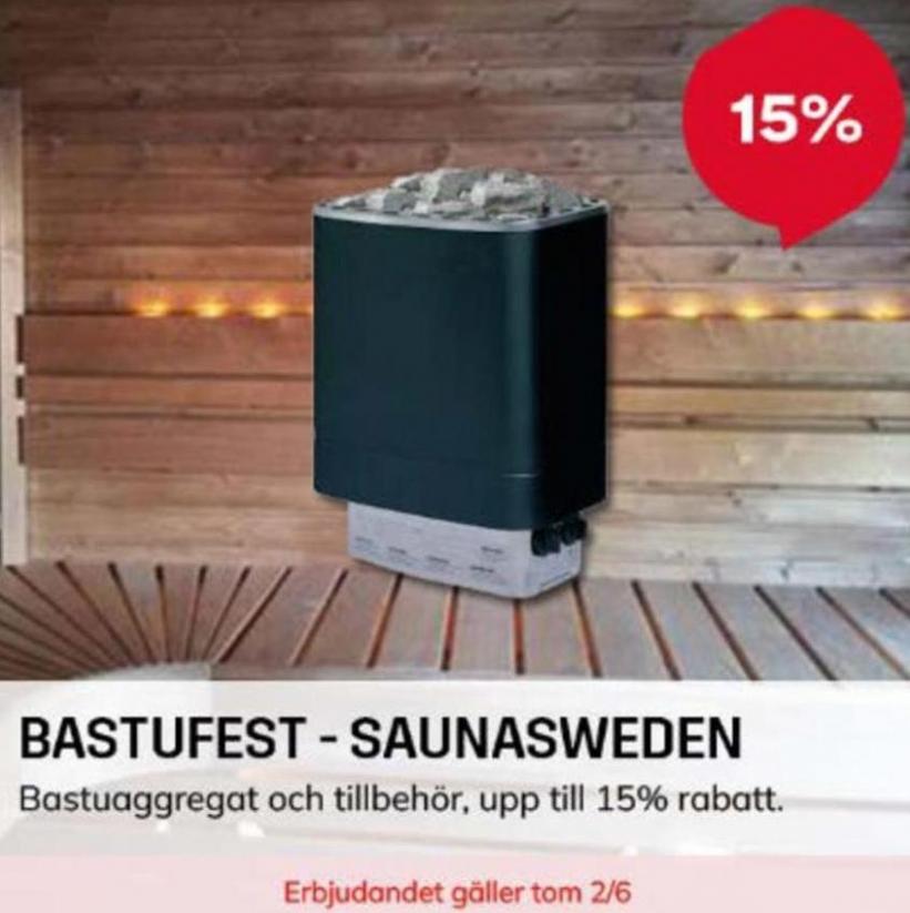 Hasta 15% bastufest - saunasweden !. Byggmax (2024-06-02-2024-06-02)
