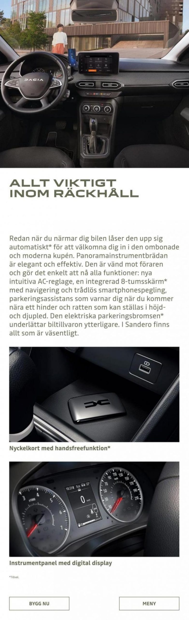 Dacia Sandero - Broschyr. Page 6