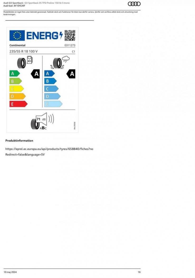 Audi Q3 Sportback. Page 16