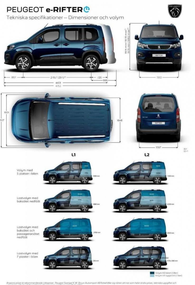 Peugeot E-Rifter elbil. Page 3