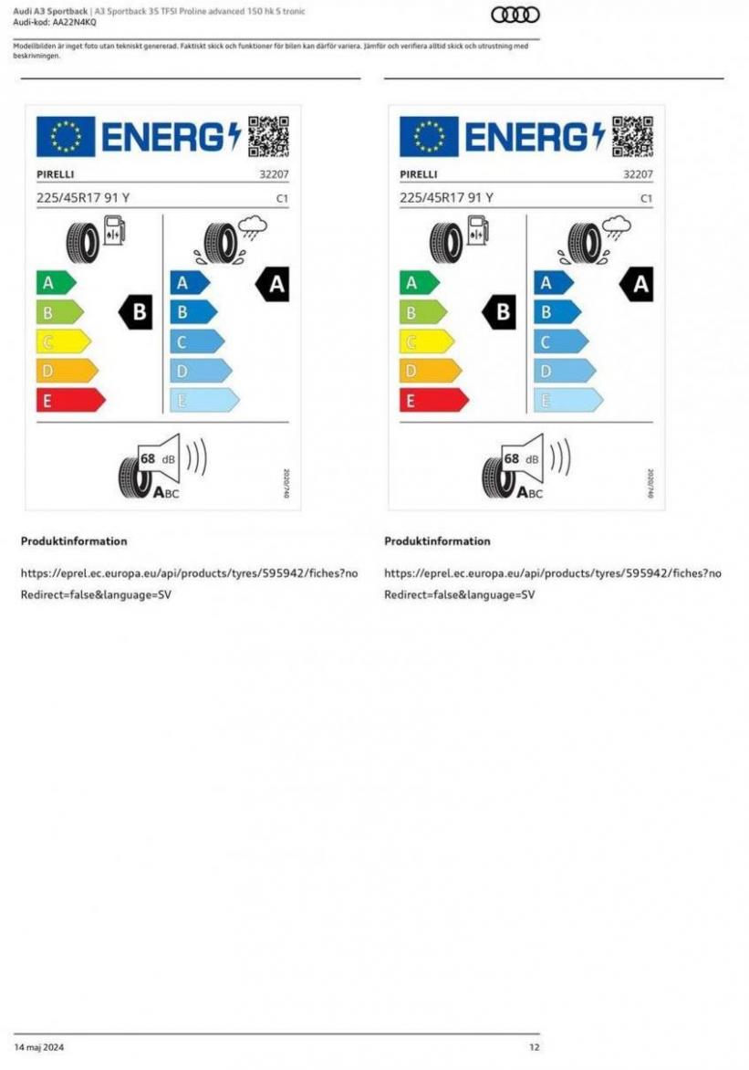 Audi A3 Sportback. Page 12