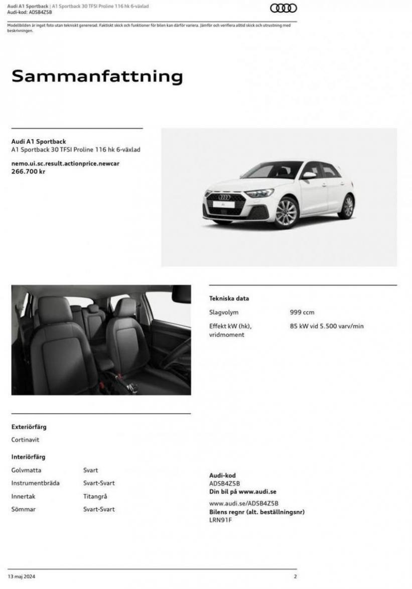 Audi A1 Sportback. Page 2