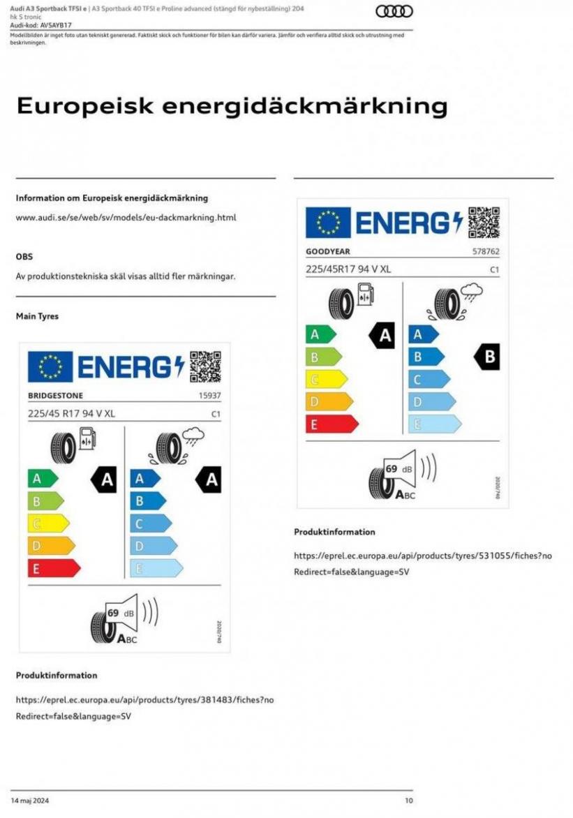 Audi A3 Sportback TFSI e. Page 10