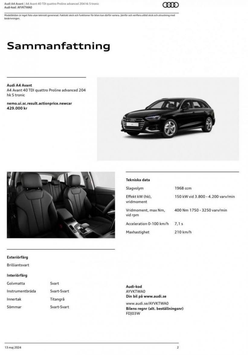 Audi A4 Avant. Page 2