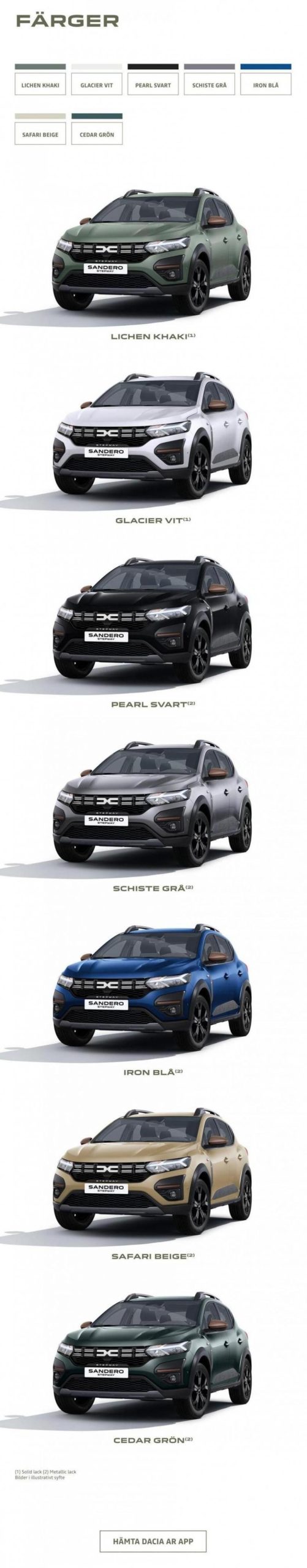 Dacia Sandero Stepway - Broschyr. Page 11