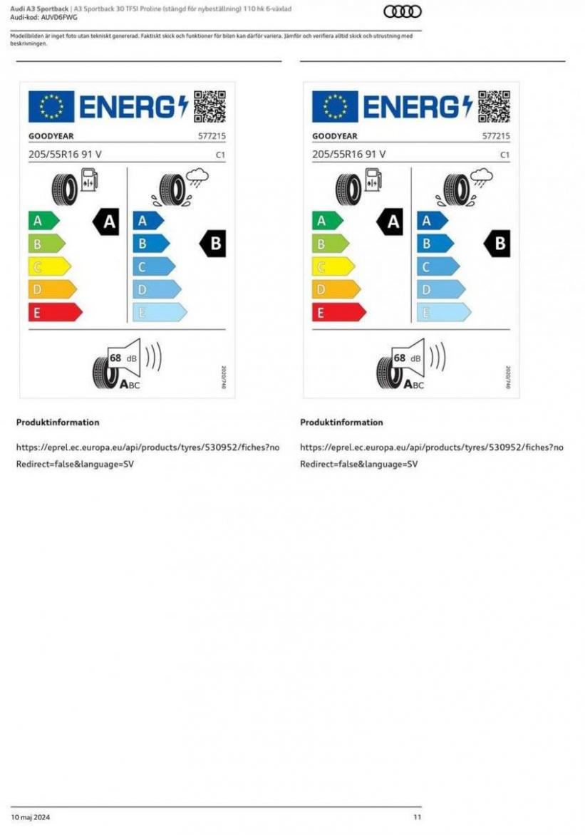 Audi A3 Sportback. Page 11