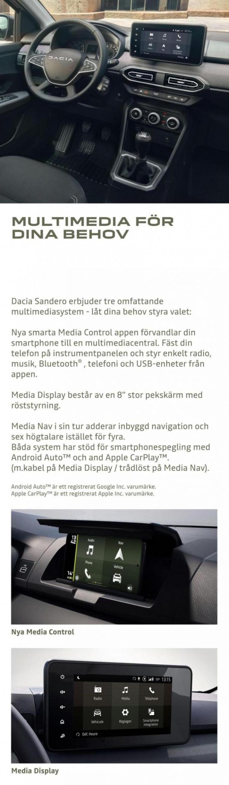 Dacia Sandero - Broschyr. Page 9